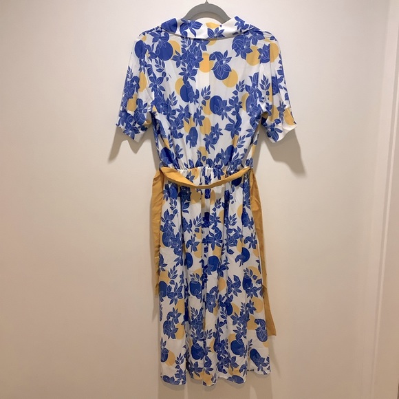 NEW Milan Kiss women’s tie-waist midi floral dress short sleeve size small - Picture 3 of 13